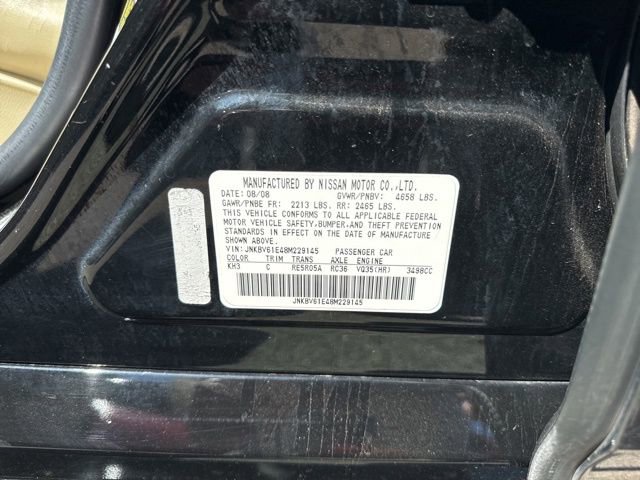 Used 2008 INFINITI G35 Journey w/ Premium Pkg RWD image 10