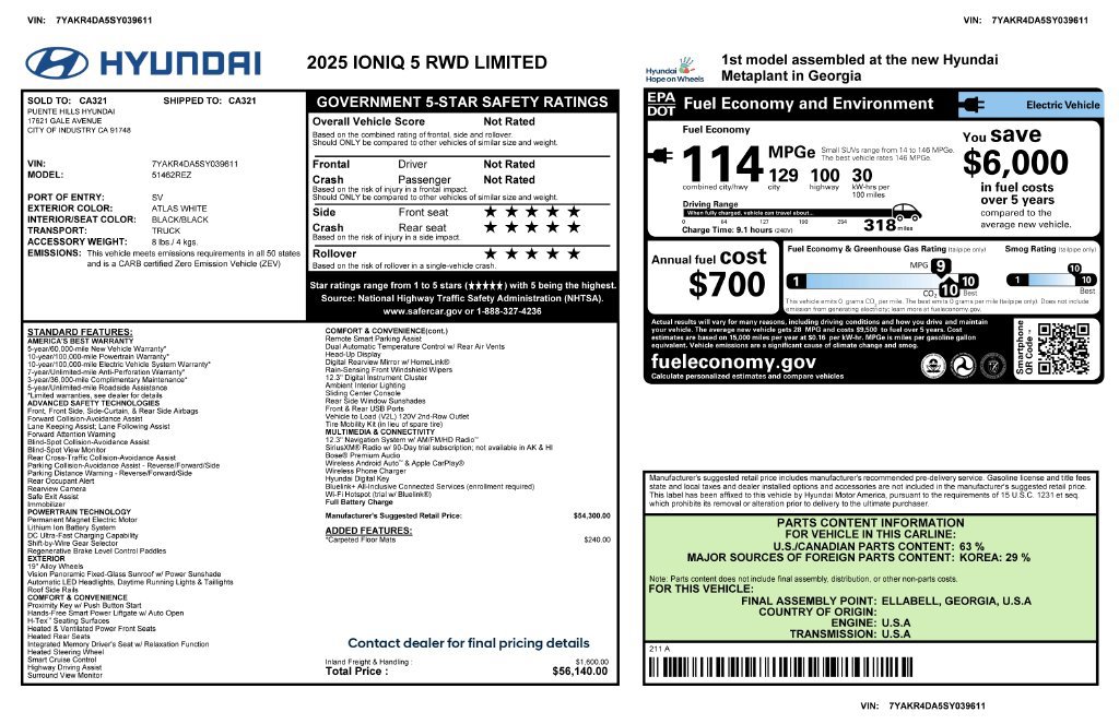 Used 2025 Hyundai Ioniq 5 Limited RWD image 4