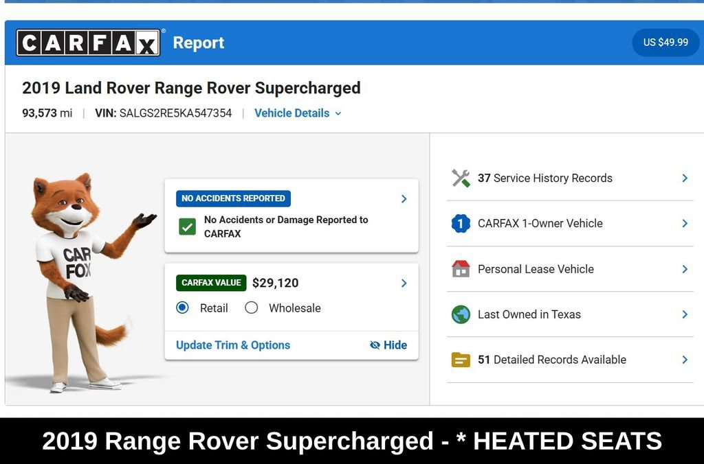 Used 2019 Land Rover Range Rover Supercharged AWD/4WD image 9