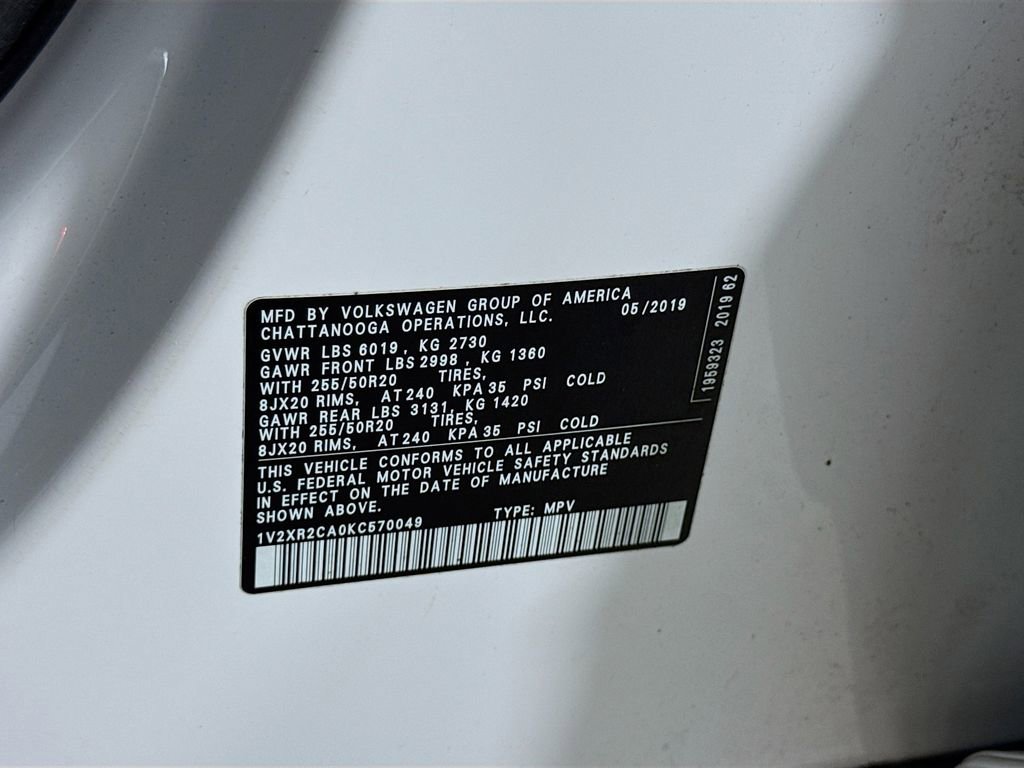 Used 2019 Volkswagen Atlas SE image 17