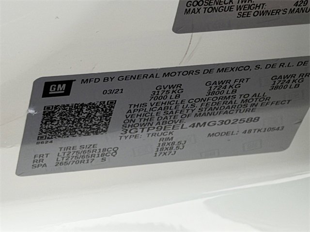 Used 2021 GMC Sierra 1500 AT4 w/ AT4 Value Package image 32