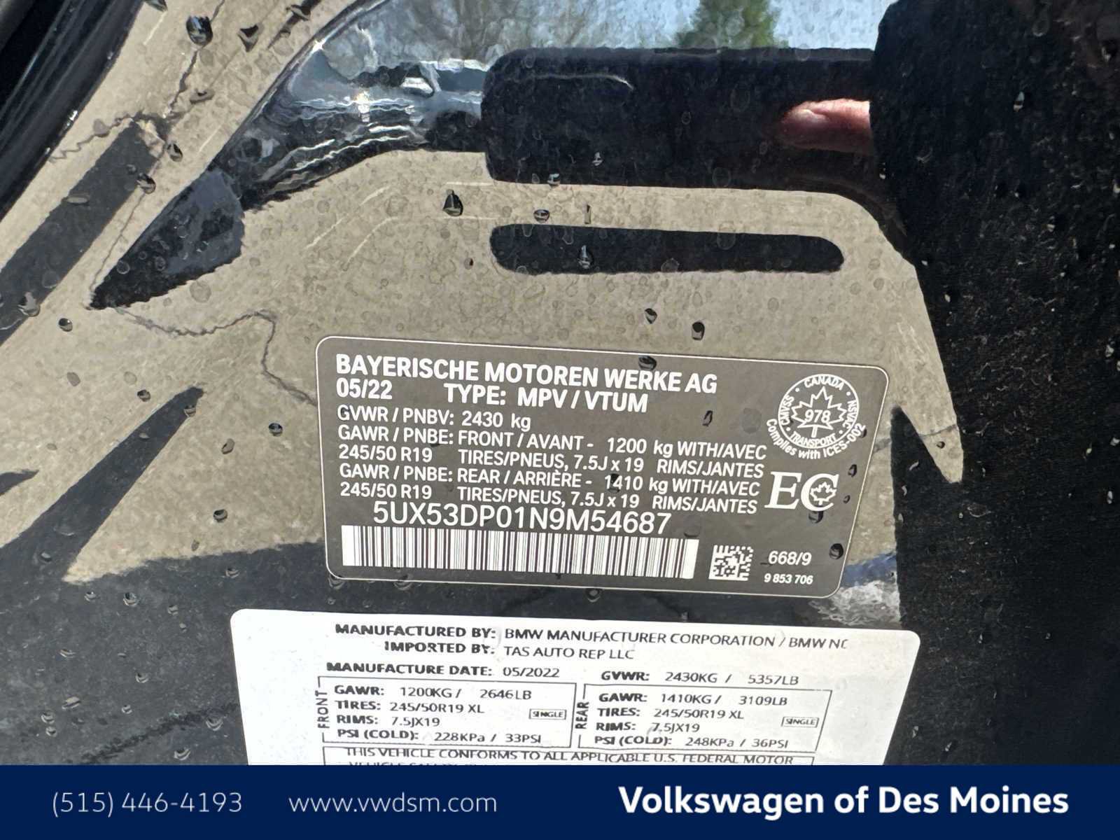 Used 2022 BMW X3 xDrive30i AWD/4WD image 21