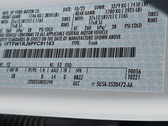 Used 2023 Ford F150 Raptor w/ Equipment Group 802A Raptor R AWD/4WD image 37