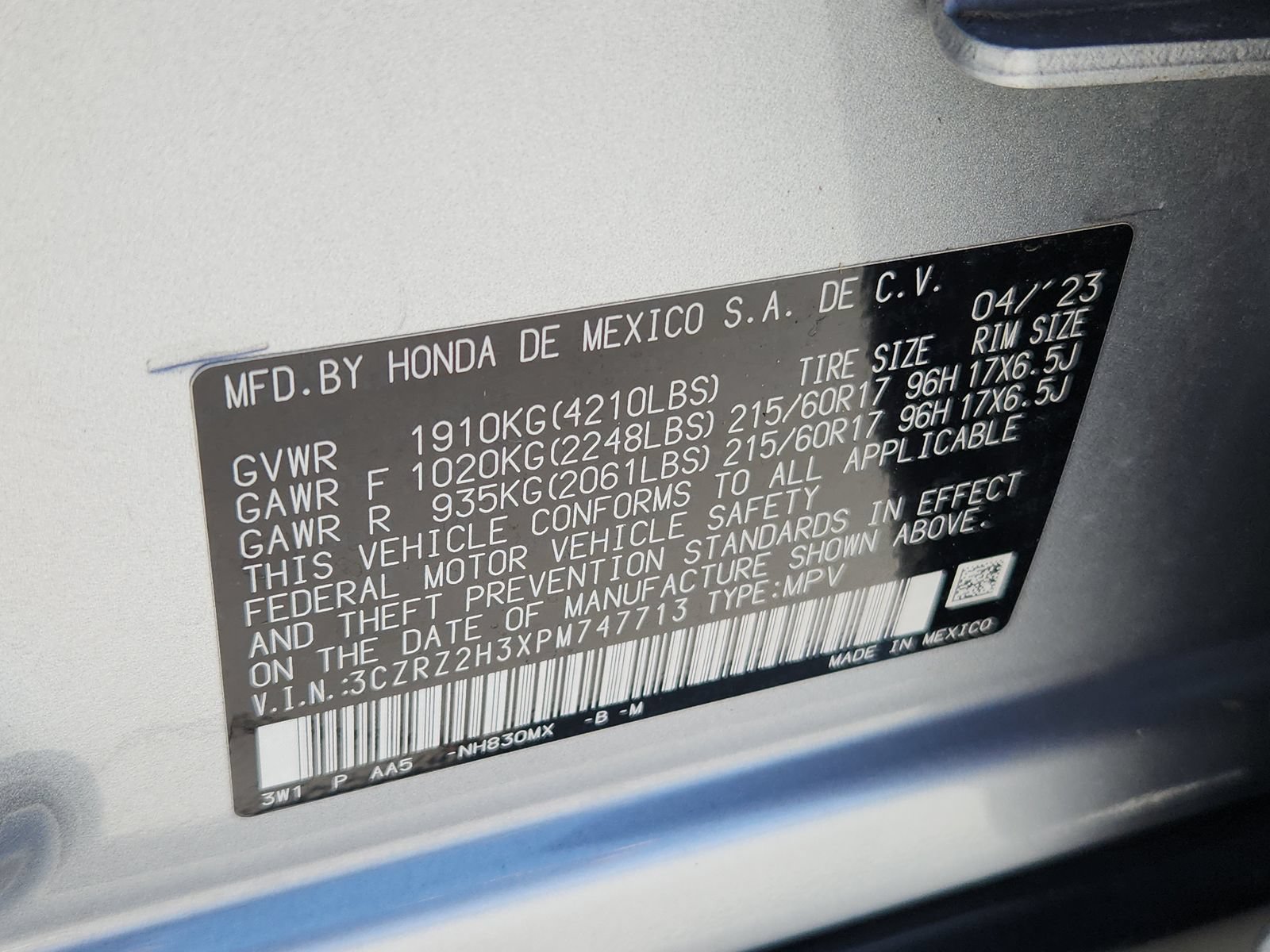 Used 2023 Honda HR-V LX image 17