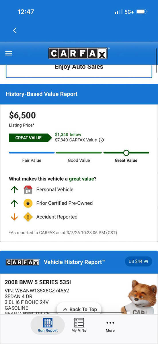 Used 2008 BMW 535i Sedan image 7