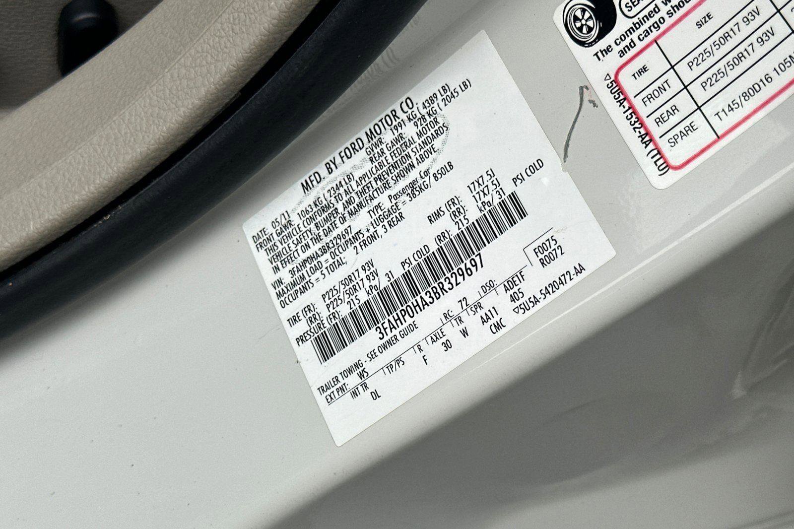 Used 2011 Ford Fusion SE w/ 201A Rapid Spec Order Code image 27