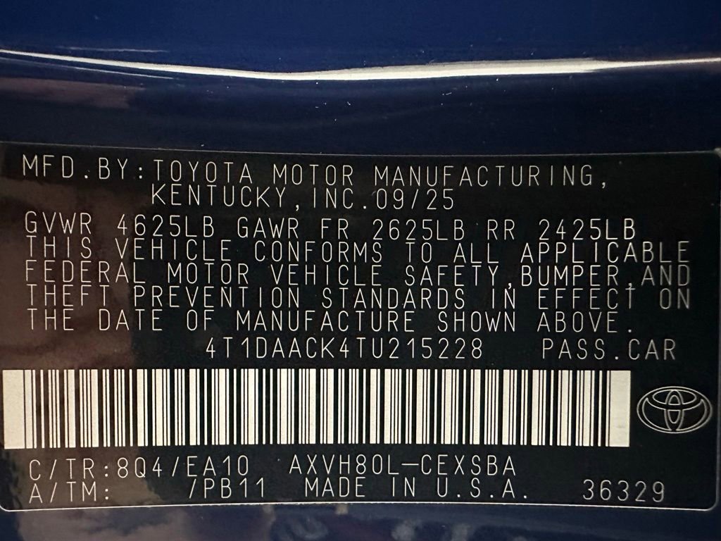 Used 2026 Toyota Camry SE FWD image 11