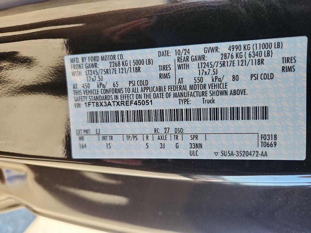 New 2024 Ford F350 XL w/ 360-Degree Camera Package RWD image 10