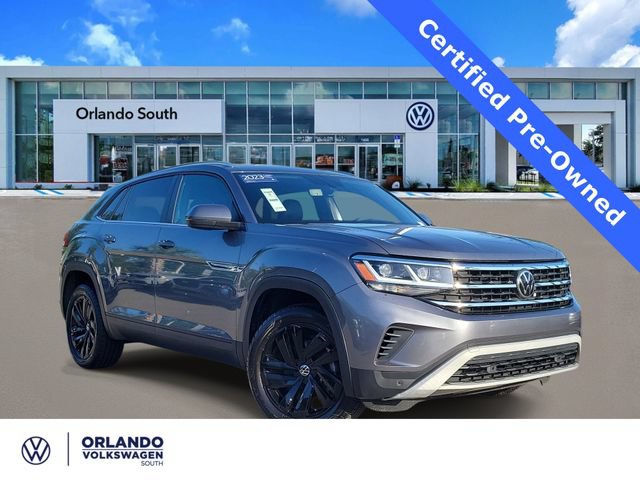 Certified 2023 Volkswagen Atlas Cross Sport SE w/ Black Wheel Package FWD image 1