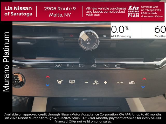New 2026 Nissan Murano Platinum image 25