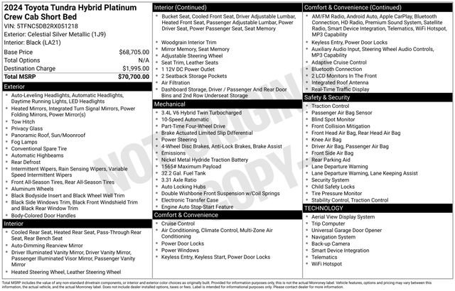 Used 2024 Toyota Tundra Platinum image 30