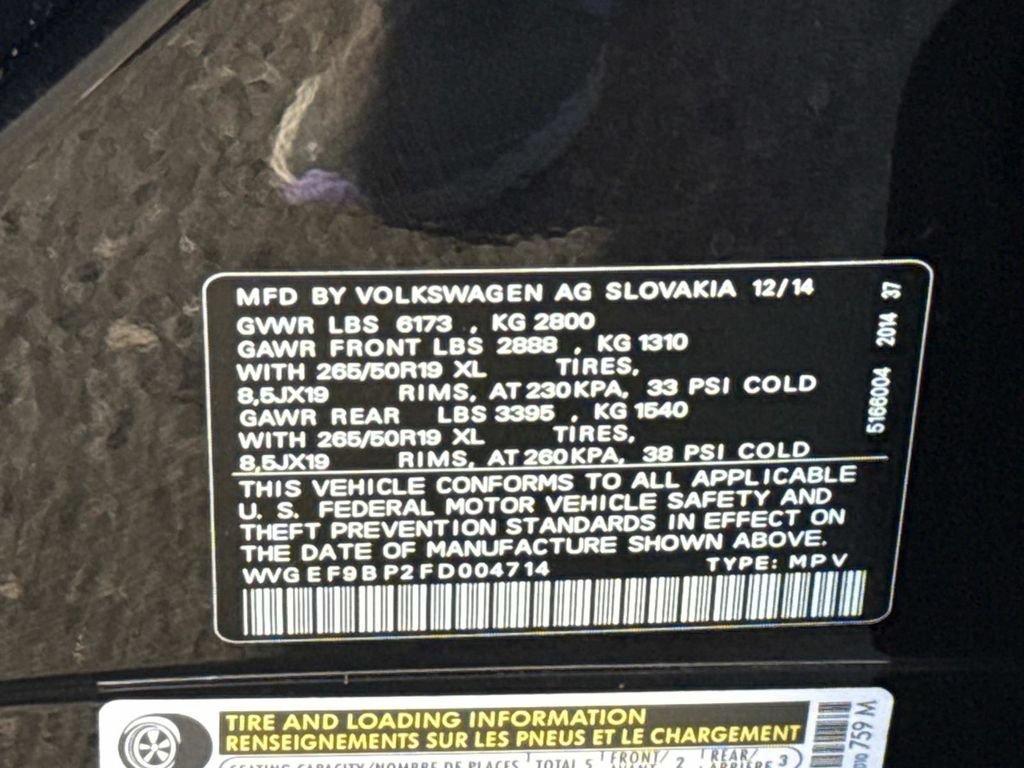 Used 2015 Volkswagen Touareg VR6 AWD/4WD image 26