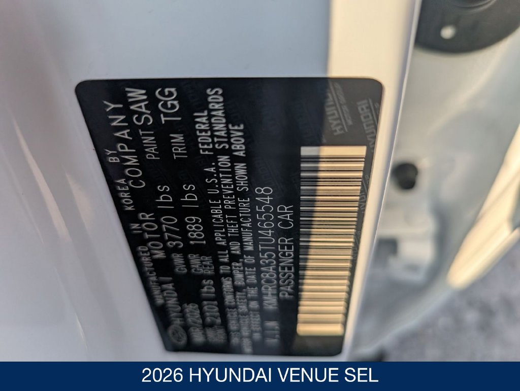 New 2026 Hyundai Venue SEL FWD image 30
