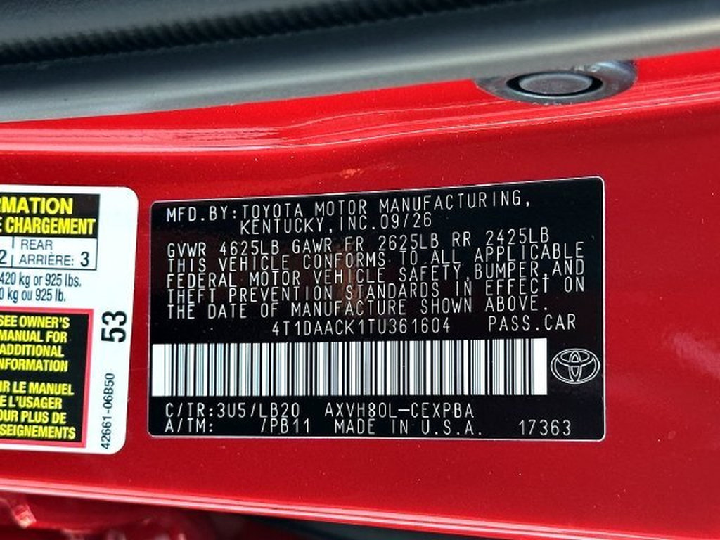 New 2026 Toyota Camry XSE FWD image 23