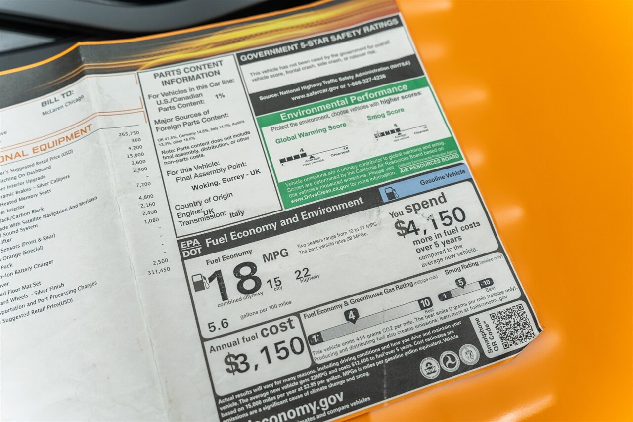 Used 2014 McLaren MP4-12C Spider RWD image 34