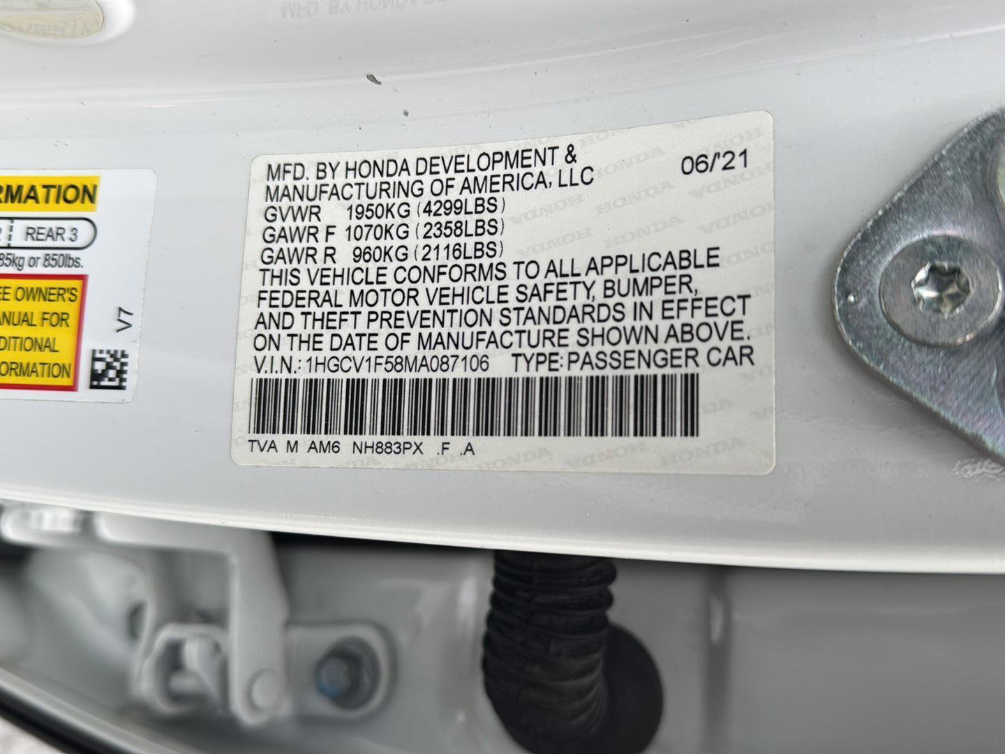 Used 2021 Honda Accord EX-L image 39