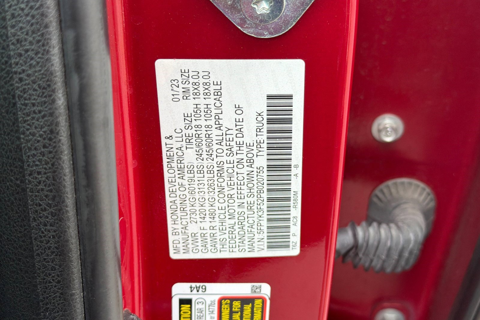 Used 2023 Honda Ridgeline RTL image 39