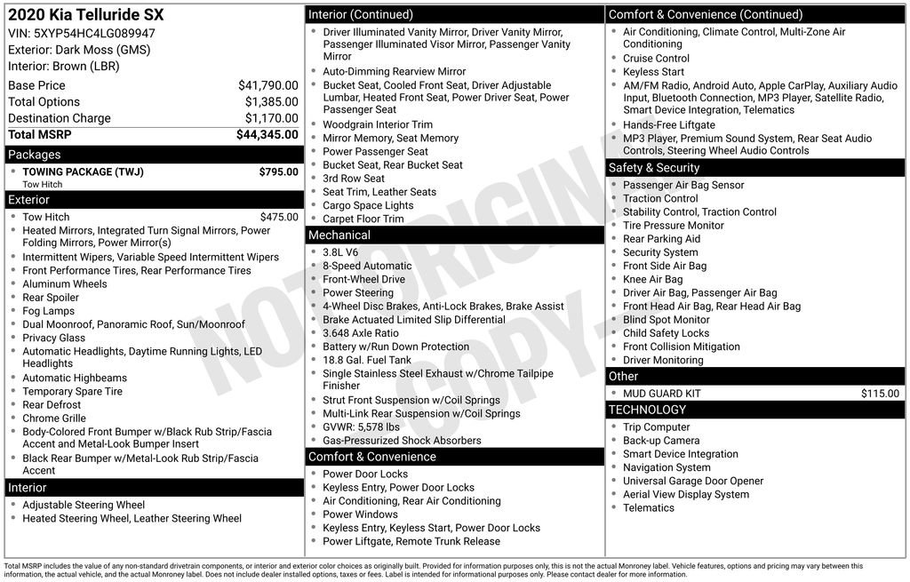 Used 2020 Kia Telluride SX w/ Towing Package image 12