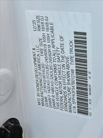 Used 2026 Honda Ridgeline RTL image 25