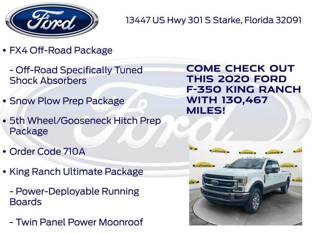 Certified 2020 Ford F350 King Ranch w/ King Ranch Ultimate Package AWD/4WD image 22