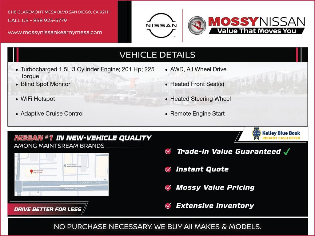 Certified 2025 Nissan Rogue SL w/ Tech Package AWD/4WD image 3