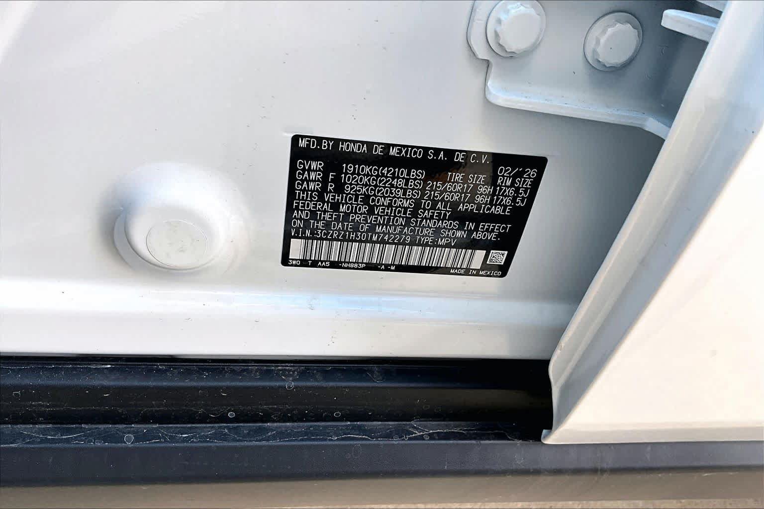 New 2026 Honda HR-V LX image 19