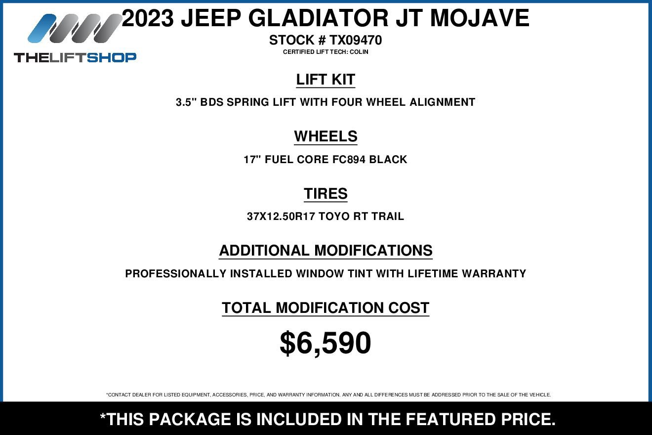 Used 2023 Jeep Gladiator Mojave w/ LED Lighting Group AWD/4WD image 2