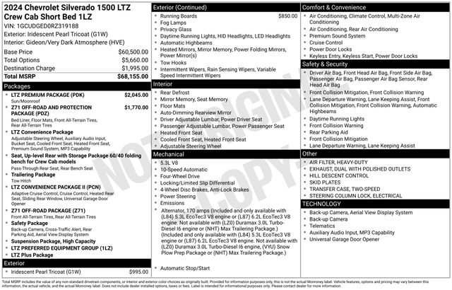 Used 2024 Chevrolet Silverado 1500 LTZ w/ LTZ Premium Package AWD/4WD image 32