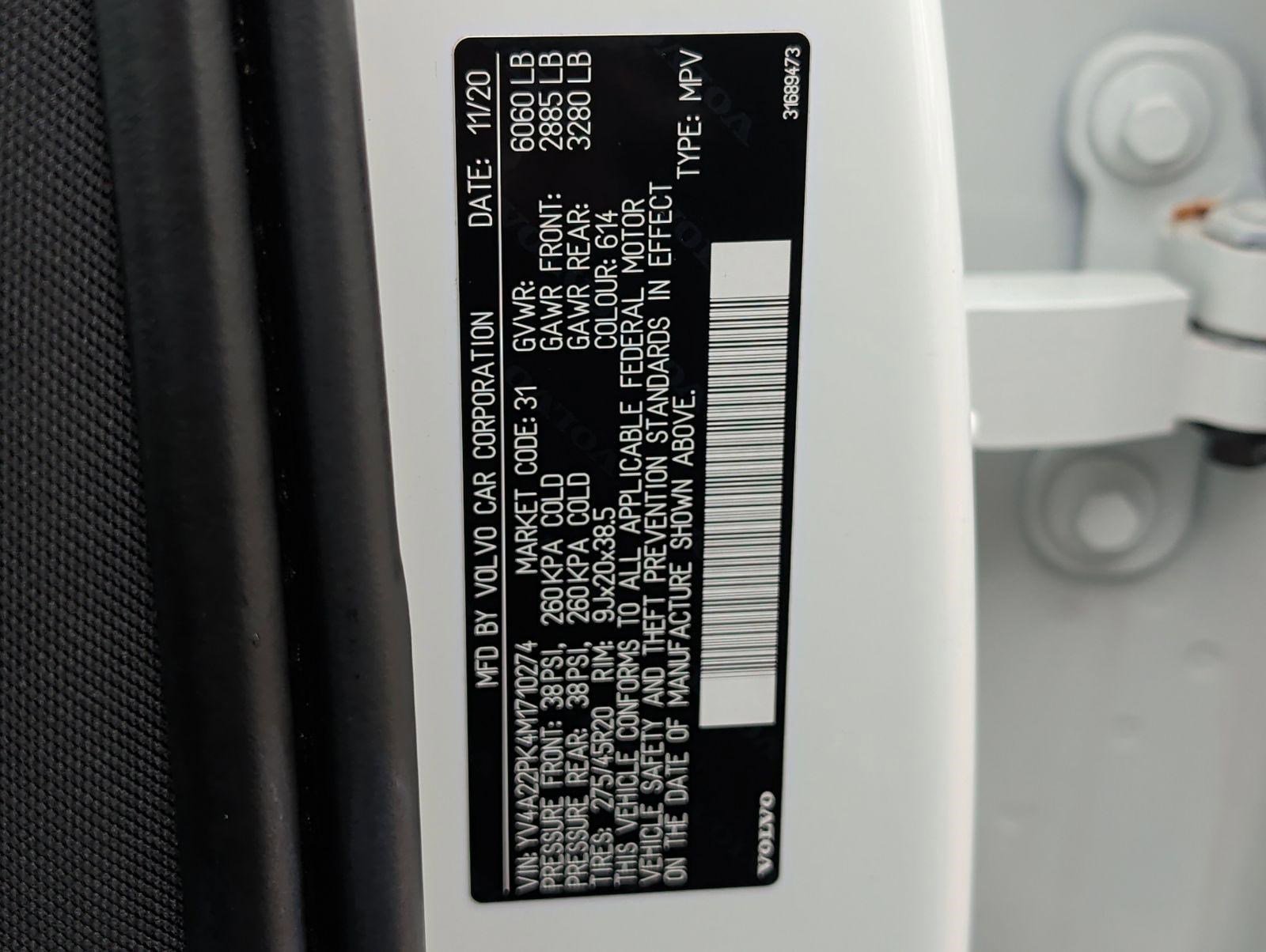 Used 2021 Volvo XC90 T6 Momentum w/ Climate Package AWD/4WD image 31