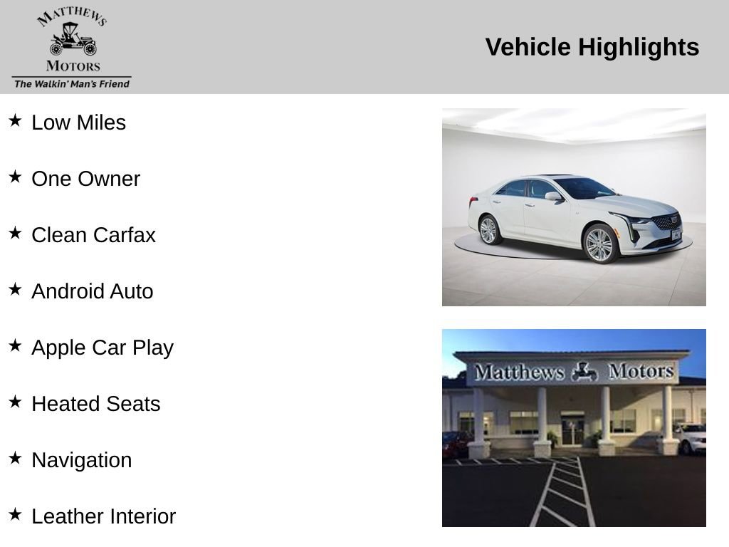 Used 2023 Cadillac CT4 Premium Luxury w/ Climate Package image 14