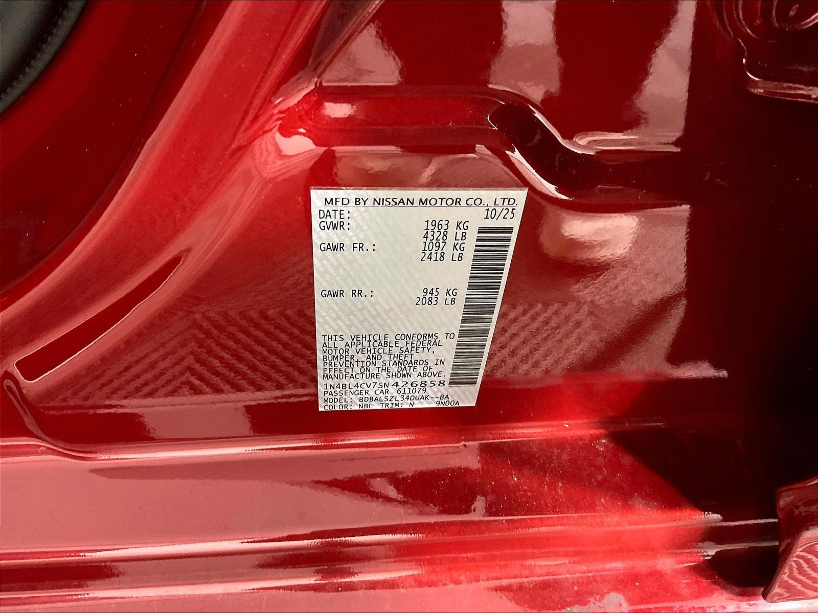 Certified 2025 Nissan Altima 2.5 SR w/ SR Premium Package FWD image 19