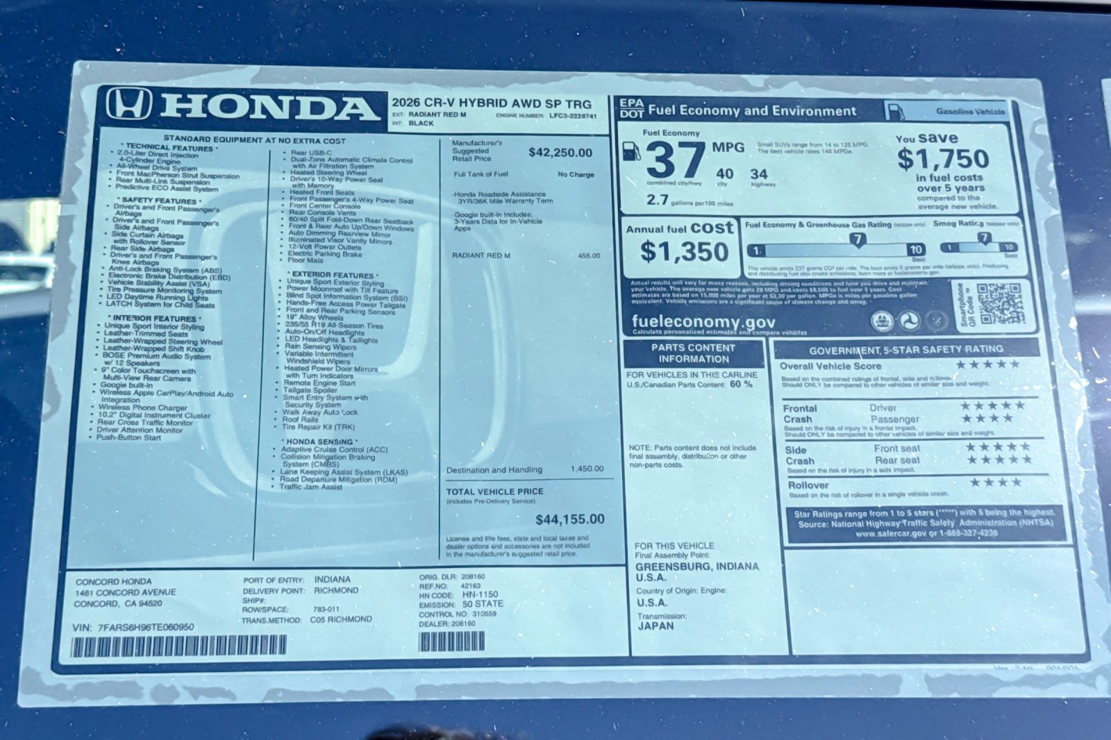 New 2026 Honda CR-V Sport Touring image 31