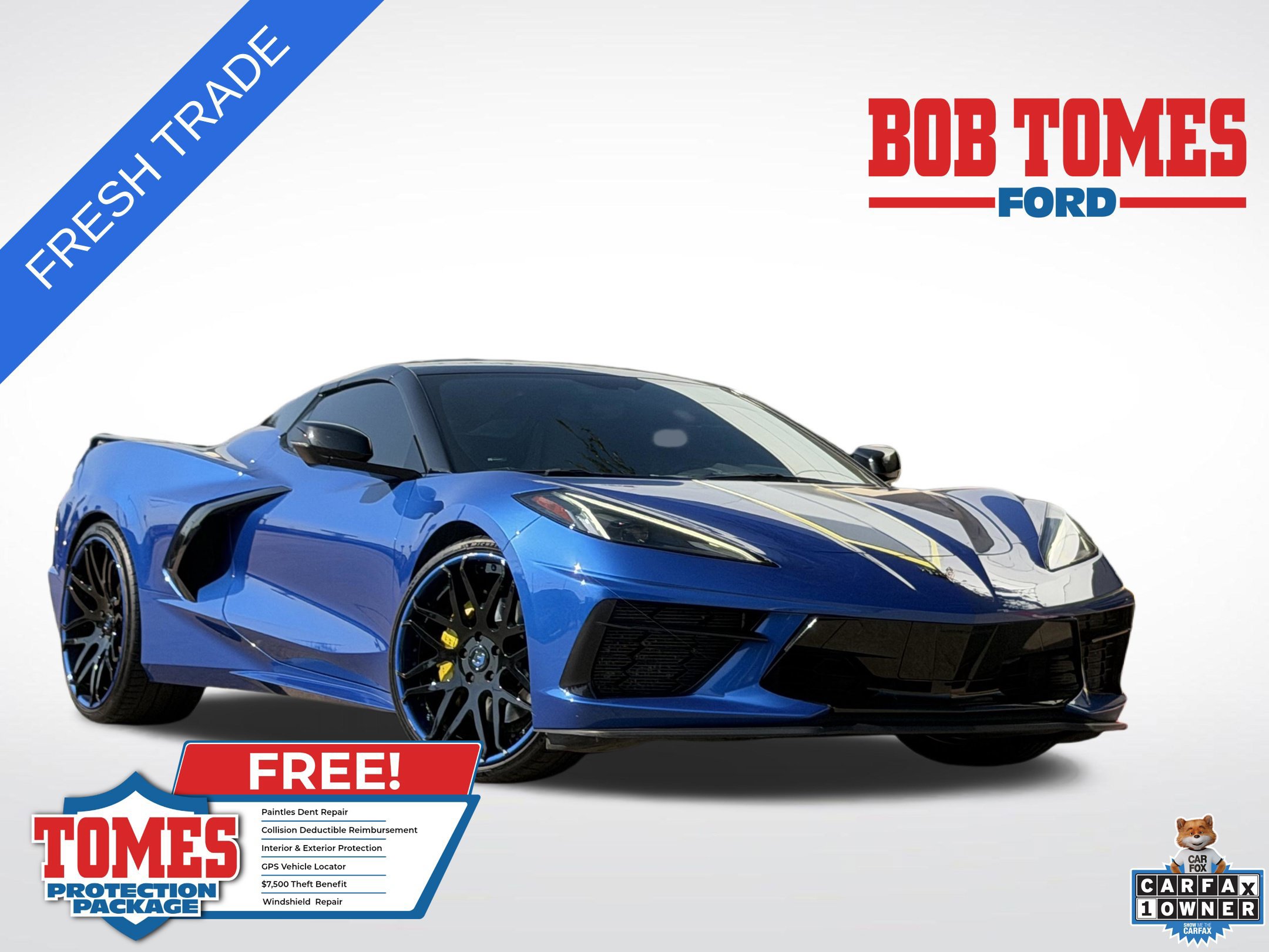 Used 2021 Chevrolet Corvette Stingray Convertible w/ Z51 Performance Package RWD image 1