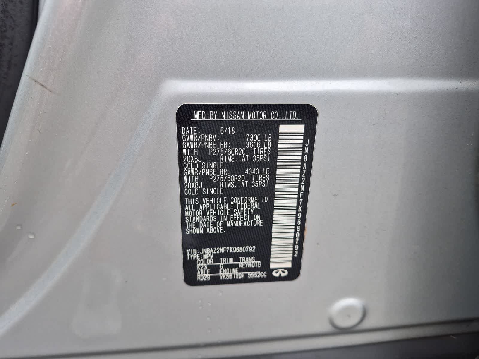 Used 2019 INFINITI QX80 Luxe w/ All-Season Package RWD image 35