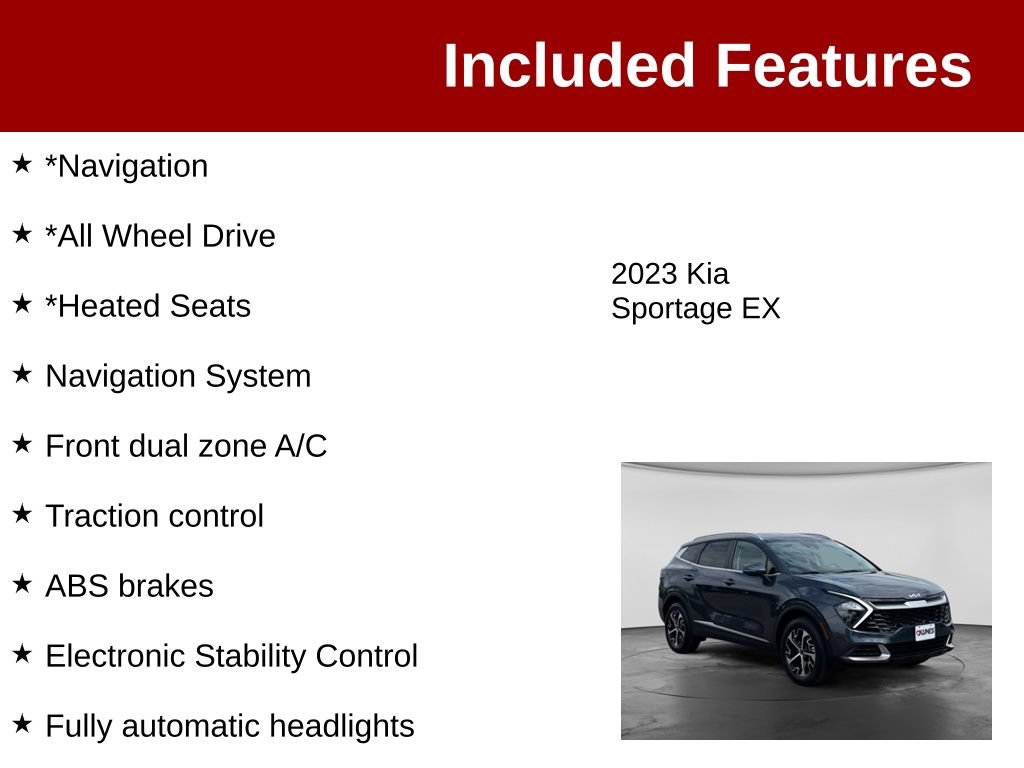 Used 2023 Kia Sportage EX AWD/4WD image 3