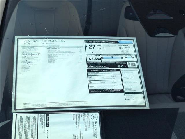 New 2025 Mercedes-Benz E 350 4MATIC Sedan image 18