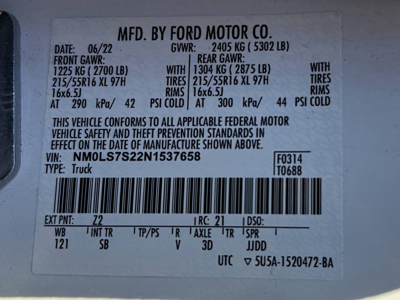 Used 2022 Ford Transit Connect XL FWD image 44