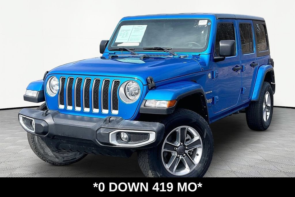 Used 2021 Jeep Wrangler Unlimited Sahara AWD/4WD image 1