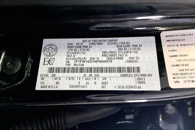 Used 2022 Ford F150 XLT w/ Equipment Group 302A High image 16