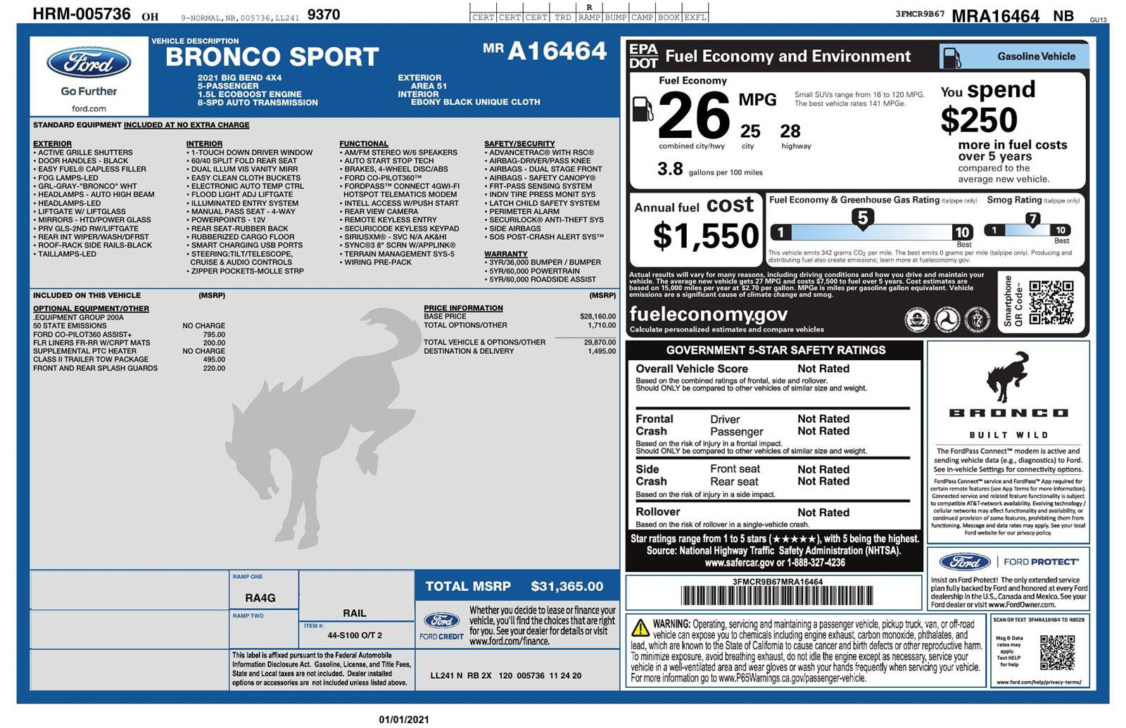 Used 2021 Ford Bronco Sport Big Bend AWD/4WD image 4