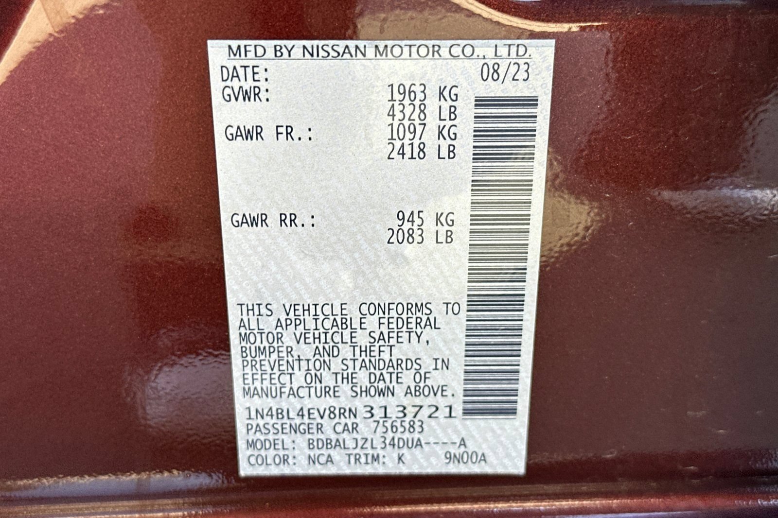 Used 2024 Nissan Altima 2.5 SL FWD image 29