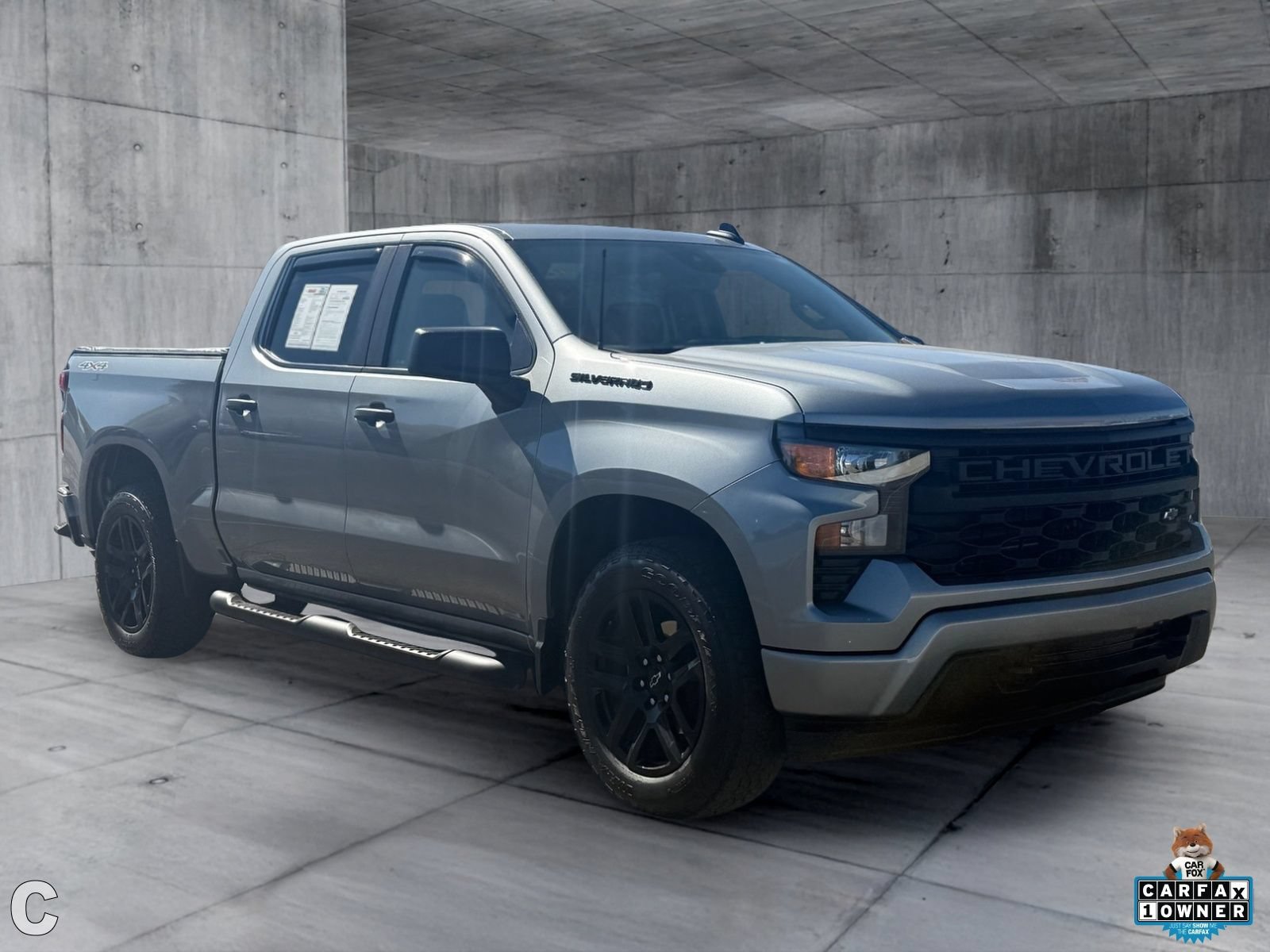 Certified 2024 Chevrolet Silverado 1500 Custom w/ Turbomax Blackout Package AWD/4WD image 7