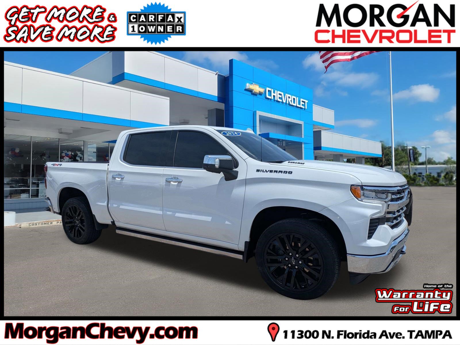 Used 2024 Chevrolet Silverado 1500 LTZ w/ Technology Package AWD/4WD image 1