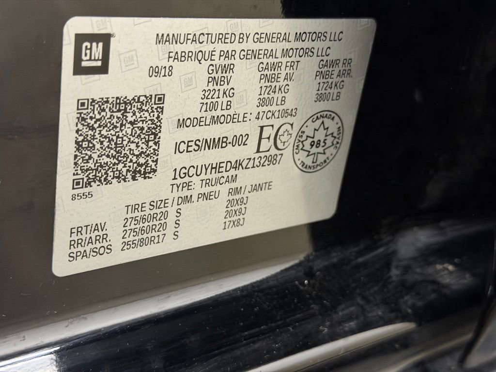 Certified 2019 Chevrolet Silverado 1500 High Country image 40