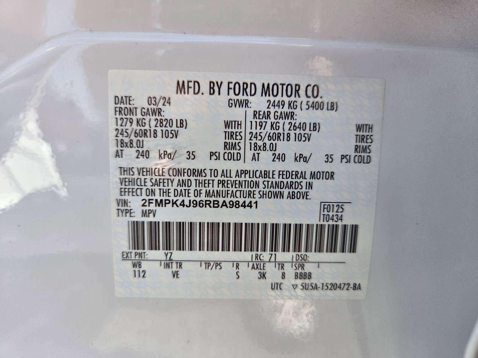 Used 2024 Ford Edge SEL AWD/4WD image 29