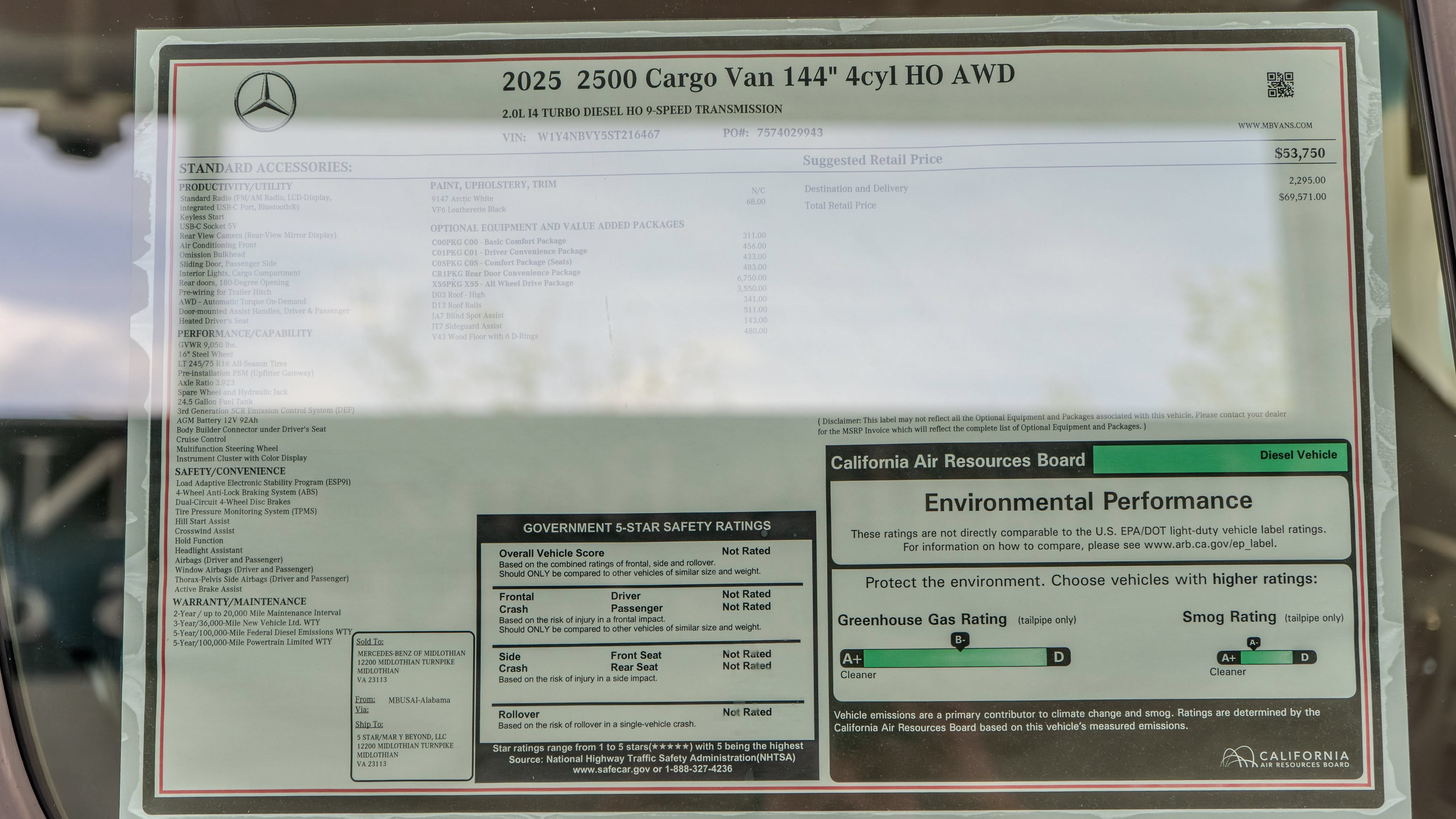 Used 2025 Mercedes-Benz Sprinter 2500 image 35