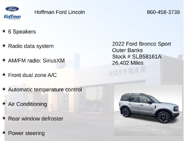Certified 2022 Ford Bronco Sport Outer Banks AWD/4WD image 12