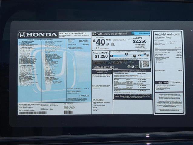 New 2026 Honda CR-V Sport-L image 22