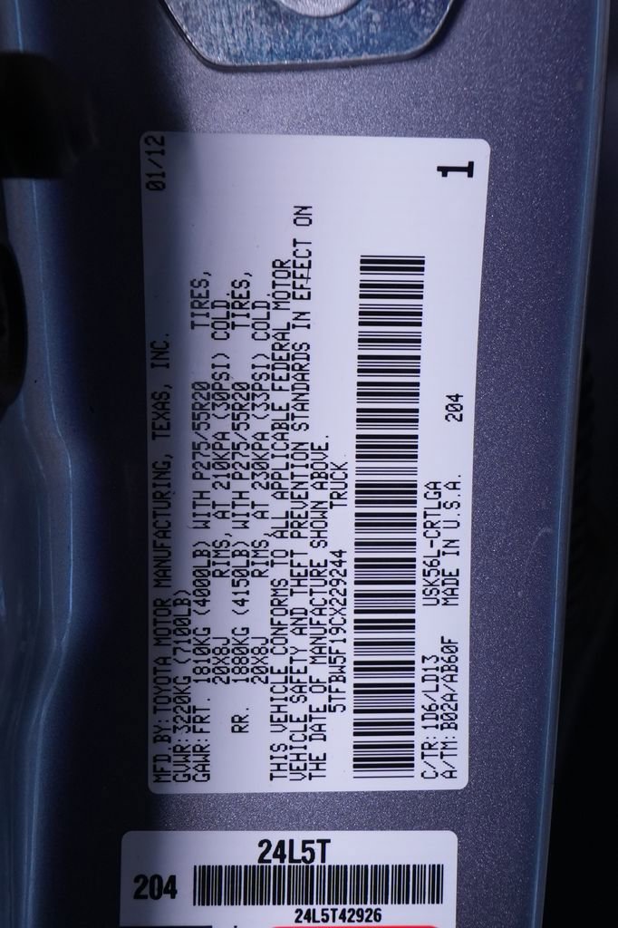 Used 2012 Toyota Tundra Limited w/ Memory Pkg image 41