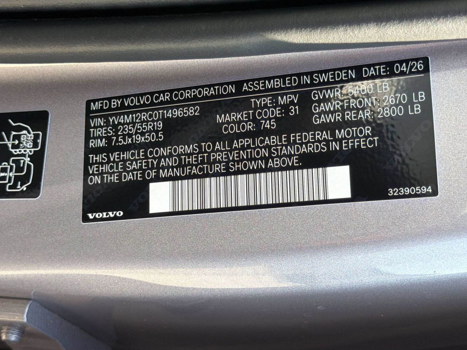 New 2026 Volvo XC60 B5 Plus w/ Climate Package AWD/4WD image 25
